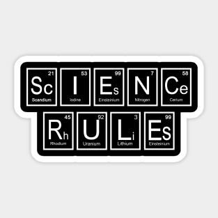 Science Rules Sticker